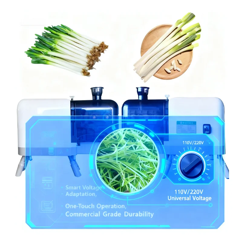 Desktop Kitchen Small Restaurant Leek Scallion  Shredding Cutting Machine Shred Garlic Sprouts Maker