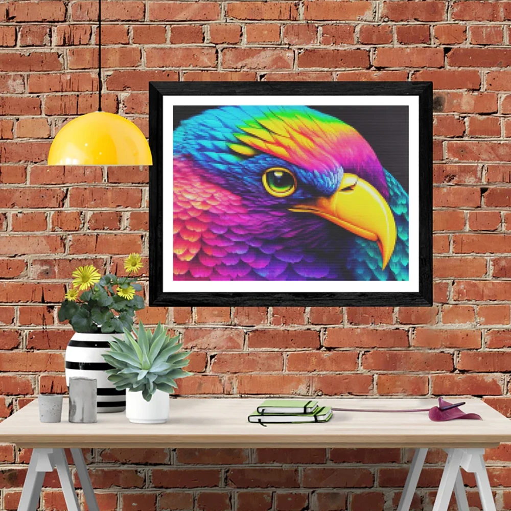 

5d new diamond painting eagle's eye inlaid diamond colored embroidery painting decorative painting home crafts