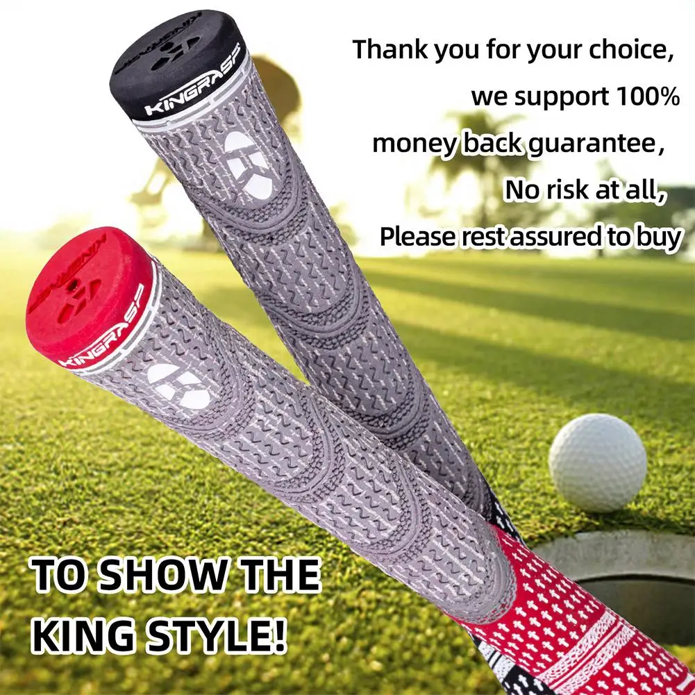 Rubber Golf Grip Comfortable Wear-resistant Non-slip Shock-absorbing Superior Lateral Traction Golf Grip