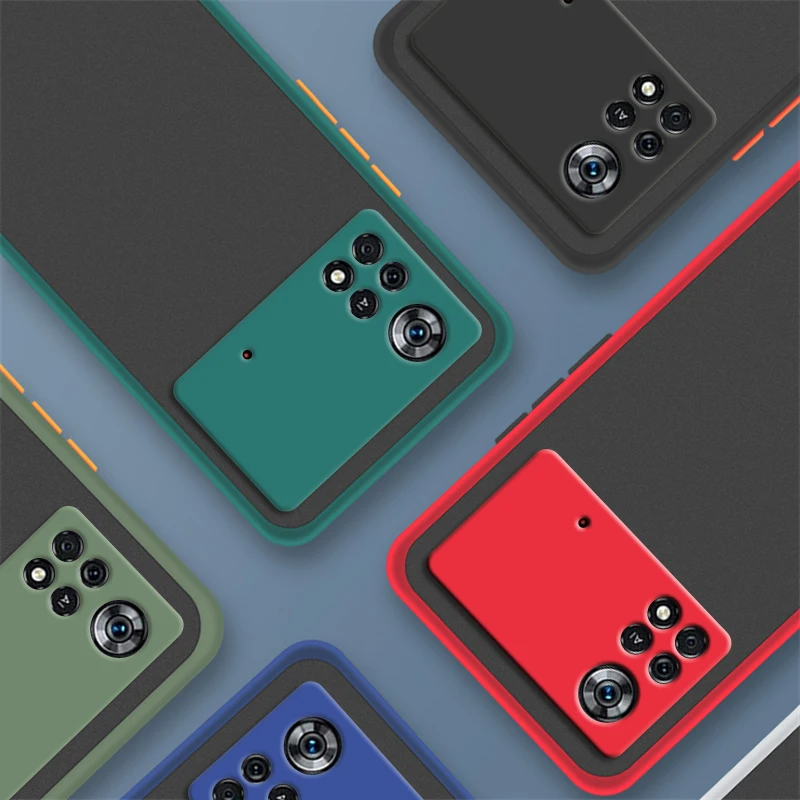 For Xiaomi POCO X4 Pro 5G Case POCO X4 Pro Cover Silicone Matte Translucent Shockproof Bumper POCO X4 X3 M4 Pro Case 6.67 inch