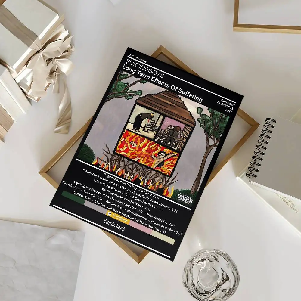 ملصق المغني الانتحاري ذاتي اللصق فني مقاوم للماء ملصق ورقي مقهى بار ديكور جدران الغرفة #3