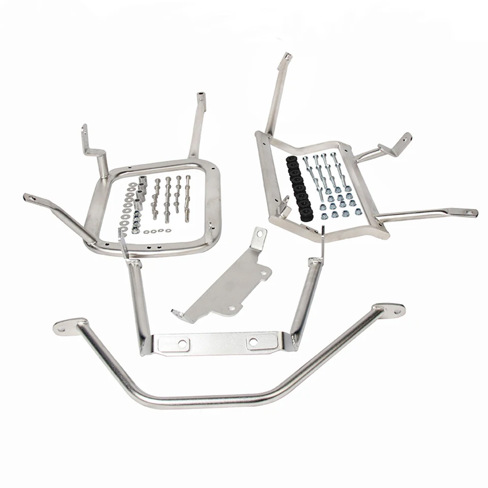 

Motorcycle Side Box Luggage Rack Stainless Steel Steady Frame Saddlebag Bracket Support for Suzuki DL1050 DE V-Storm 1050DE