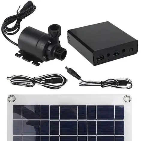 

50W Solar Water Pump Pond Pump Low Noise Solar Fountain Pump Garden Household Improvement Solar Power Replacement Supplies
