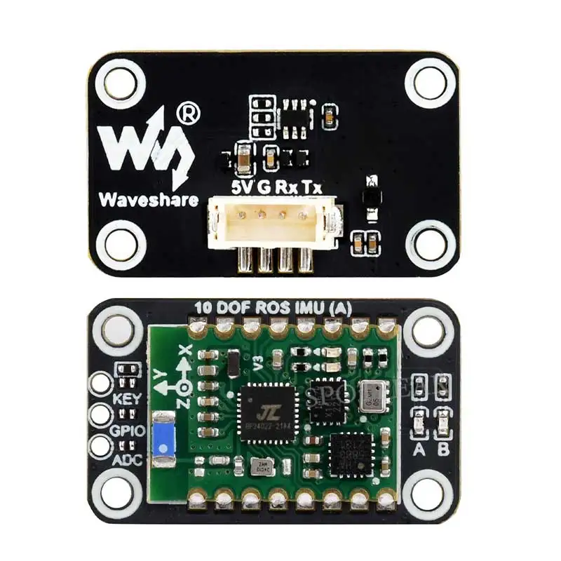 Sensor DOF ROS IMU (A) de 10 eixos UART ARM 32 Processador DSP BLE 5.3 Bluetooth / Acelerômetro / Giroscópio / Magnetometro