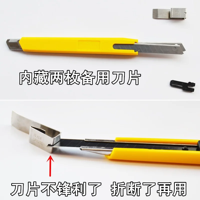 10 Pieces TaJIma 9mm wide utility knife paper cutter wallpaper knife knife end folding blade without automatic locking LC303