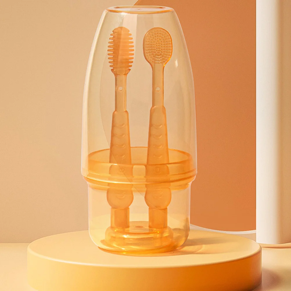 

1Set Children Training Toothbrush Kit Oral Care Tongue Cleaner Deciduous Teeth Easy Clean Safe Material