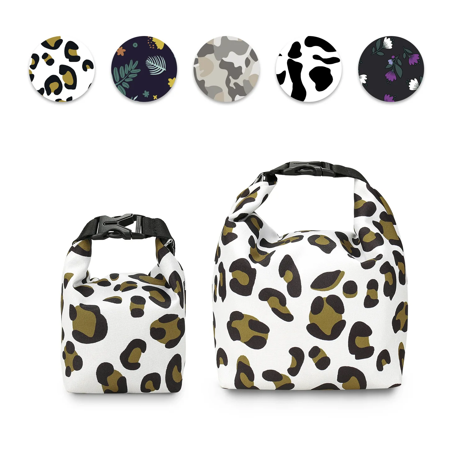 

1pc Black and White Baby Nipple Food Bottle Storage Bag Travel Snack Bag Compact and Lightweight Waterproof Easy to Clean