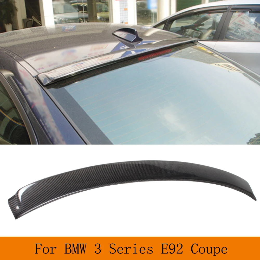 

Carbon Fiber Rear Roof Spoiler Window Trim Sticker Lip Wing for BMW 3 Series E92 M3 2-Door 2007-2013 Car Tuning Parts Boot Wing