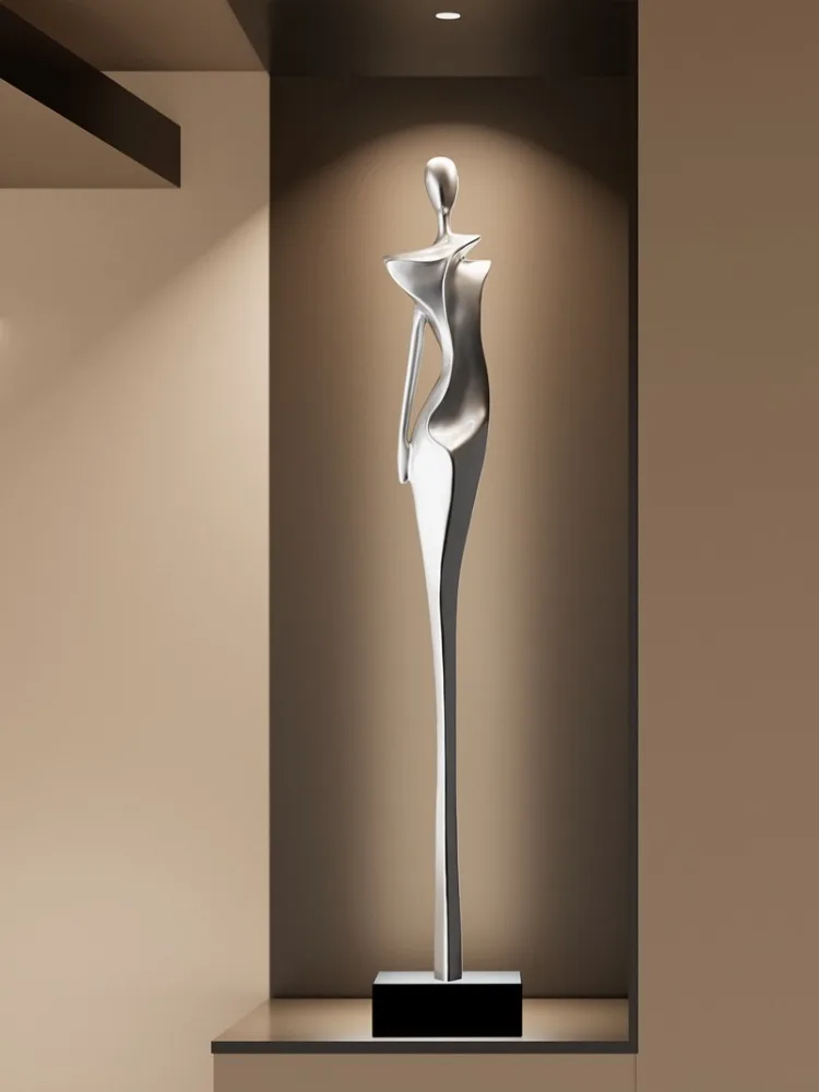 Home Decor Luxury Figure Abstract Art Sculpture Decorations,Vertical High Living Room Entrance,Hotel Statue Decoration Resin