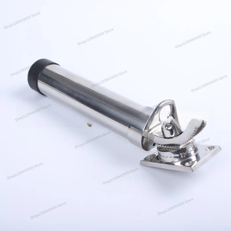 For yacht marine accessories hardware 316 stainless steel fishing rod holder movable plate direction rotation ship products