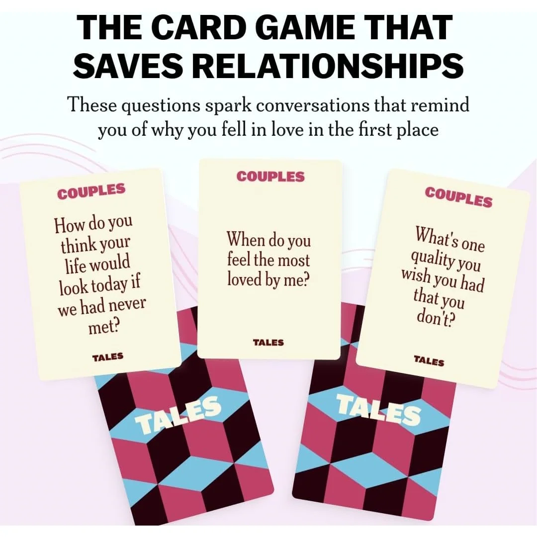 TALES 150 Conversation Starter Cards, Couples Edition, for Couples, Games for Adults, Date Night Ideas