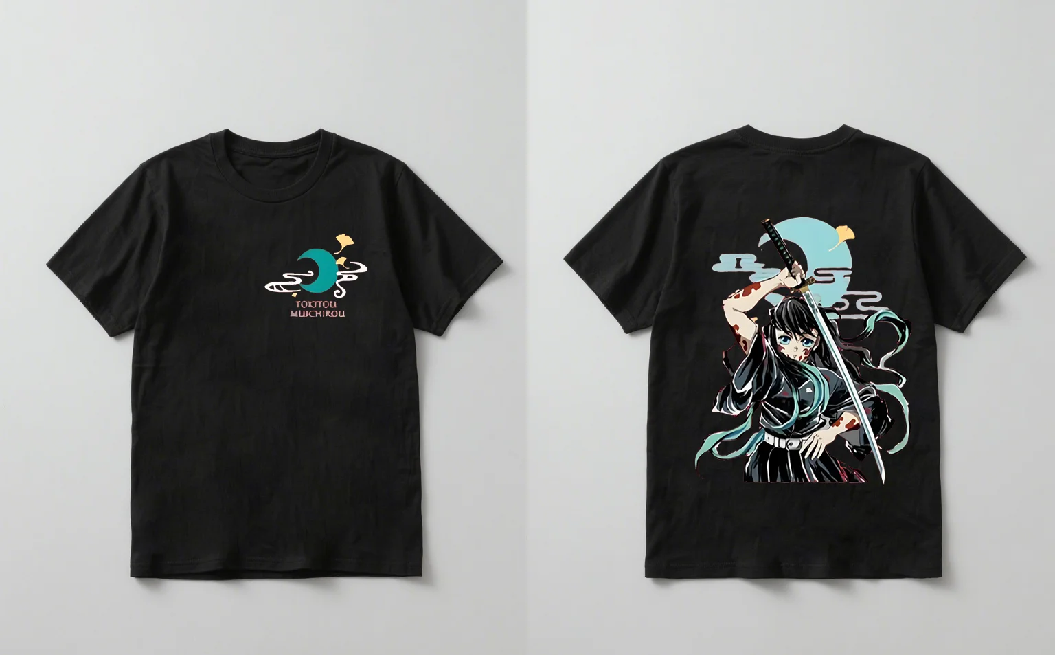 2025 شخصية أنيمي عصرية جديدة مطبوعة بأكمام قصيرة كاجوال للجنسين