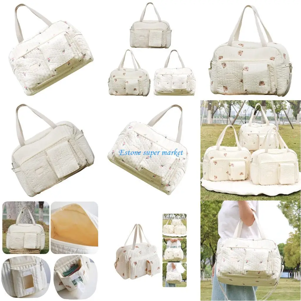 

090b Многофункциональный пакет для хранения износостойкий шейки для подгузников с прекрасным мультфильмом для путешествующих мам