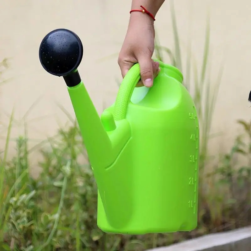 House Flower Watering Can 5L Watering Pot For Garden Flowers Large Diameter Water Inject Port Watering Tool For Public Green