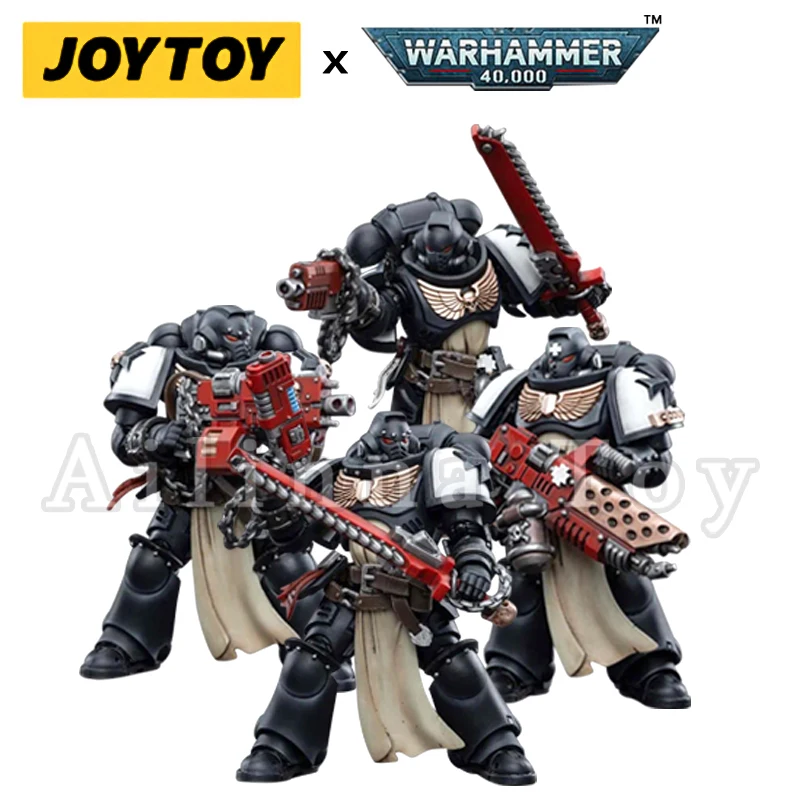 

JOYTOY 1/18 Action Figure (4PCS/SET) 40K Black Templars Crusader Squad Anime Collection Military Model Free Shipping