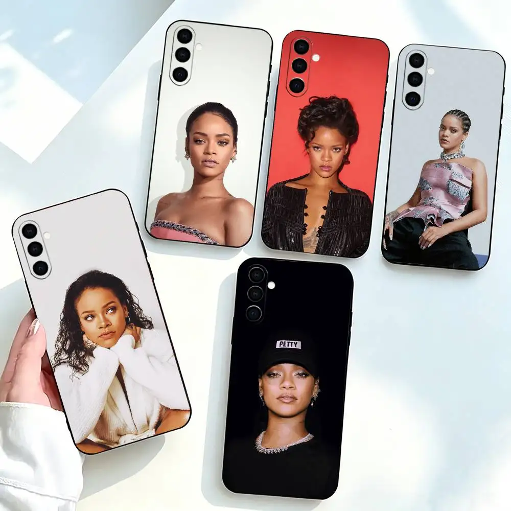 Kylie-e Jenner-r  Phone Case Black Silicone Soft For Samsung Galaxy A73,A72,A71,A70,A53,A52,A51