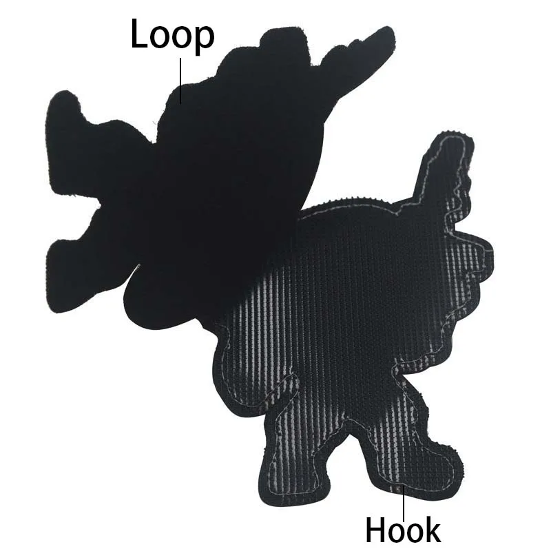 الدب، القرش، النمر، الذئب، بطة النسيج شارات المطرزة زين هوك وحلقة بقع، ملصقات عسكرية مضحكة الشعار التكتيكي #4