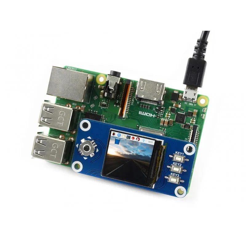 Waveshare 1.3inch LCD HAT,240x240, 1.3inch IPS LCD display HAT for Raspberry Pi