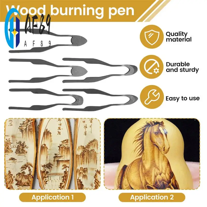 

AF89-Wood Burning Kit,Wood Burning Tool,Burning Tool Wood Burning High Impedance Nickel- Wire Pen Tip Wood Burning
