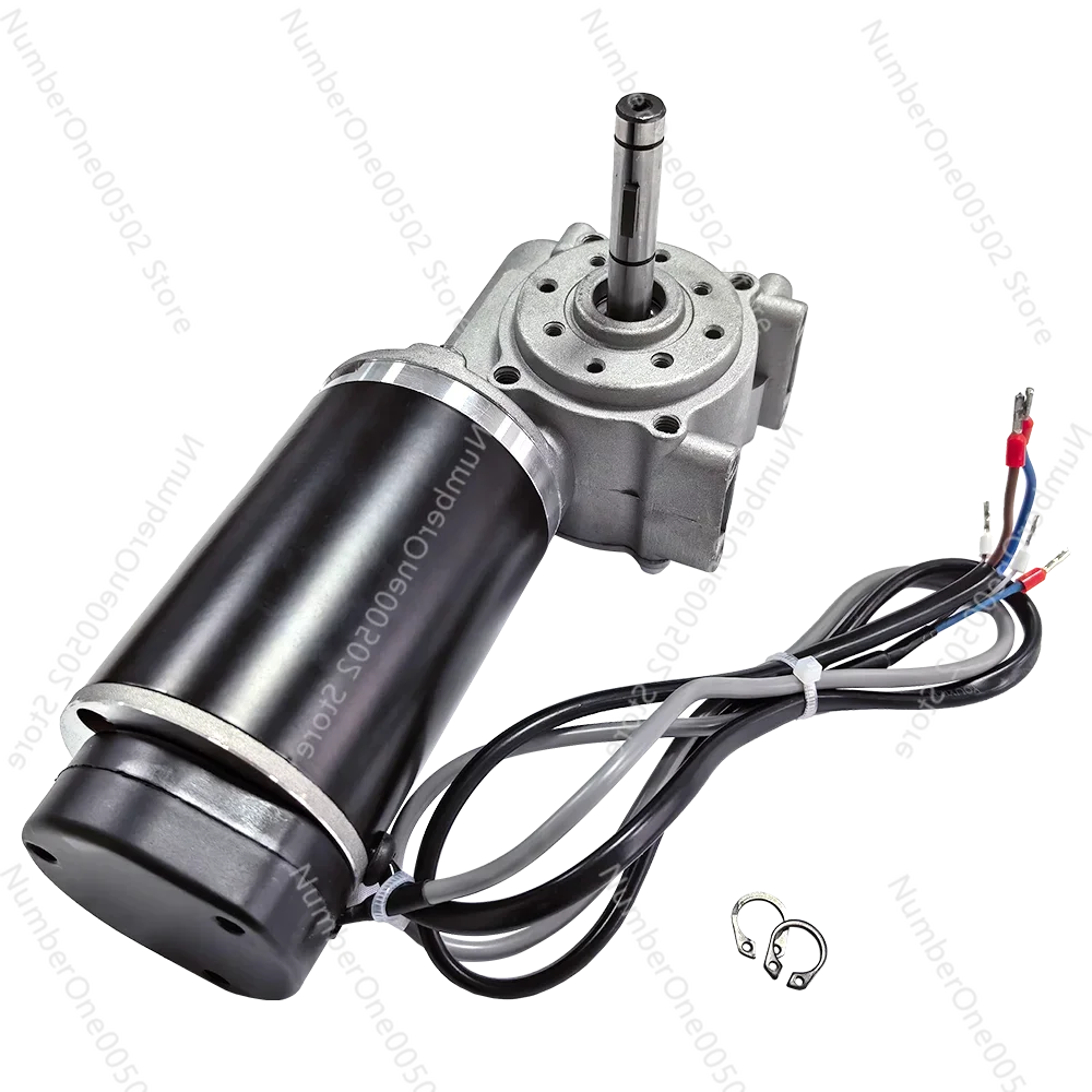 DC24 60W single signal 100W dual signal worm gear reducer motor suitable for hotel automatic doors