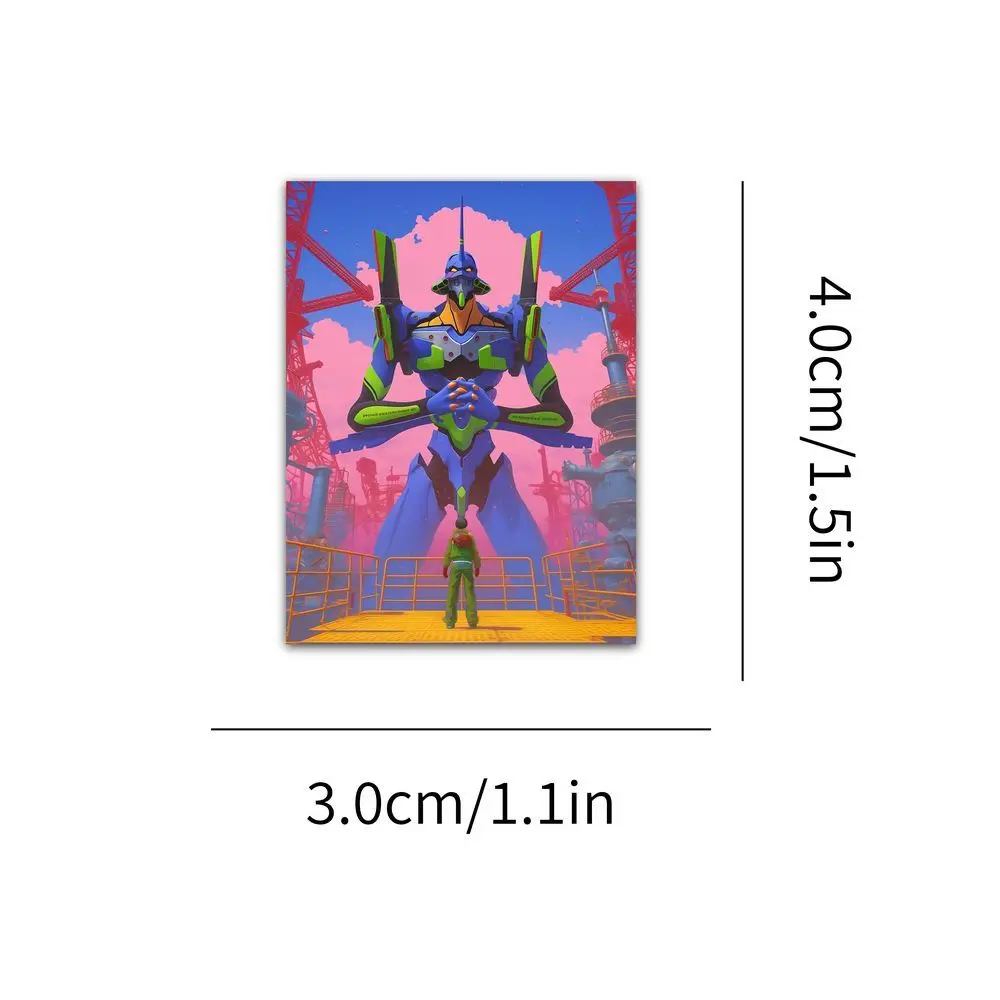 63Pcs Neon Genesis Evangelion EVA Stickers Unit-01 02 Anime Decals for Laptop Phone Case Fans DIY Decor Gift - view 6