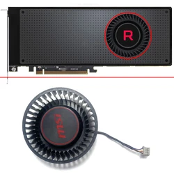 75mm 4pin 12v bfb1012sha01 bv5 rx vega56 vega64 gpu ventilador mais frio para amd xfx radeon rx vega 64 56 prata fã da placa gráfica