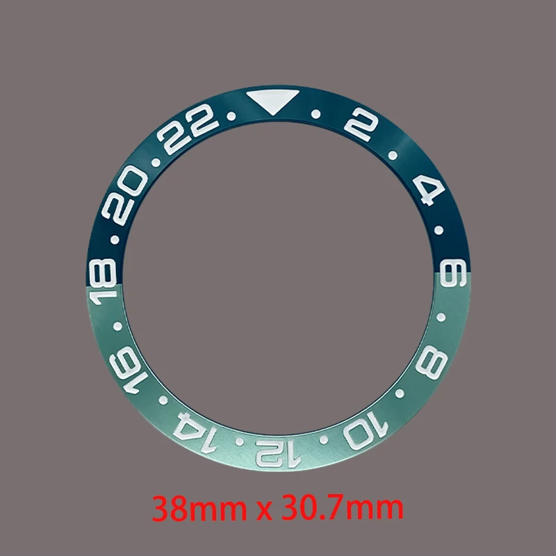 Mod 38mm カーブドアルミニウムウォッチベゼルインサートリング SUB SKX007 SKX009 SRPD GMT NH35 NH36ムーブメント対応 メンズ腕時計改造パーツ