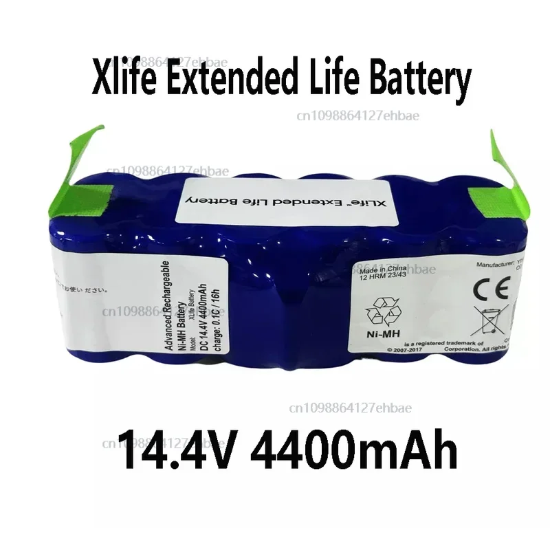 

Xlife Extended Life Battery 14.4V 4400mAh for iRobot Roomba 600 700 800 Scooba 400Fast