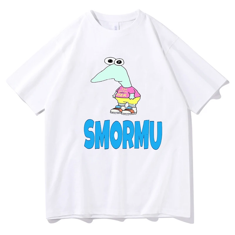 

Men Women Summer Smiling Friends Cartoon Print T-shirt Round Neck Cotton Tee-shirt Funny Graphic Printing Tshirts Casual Clothes