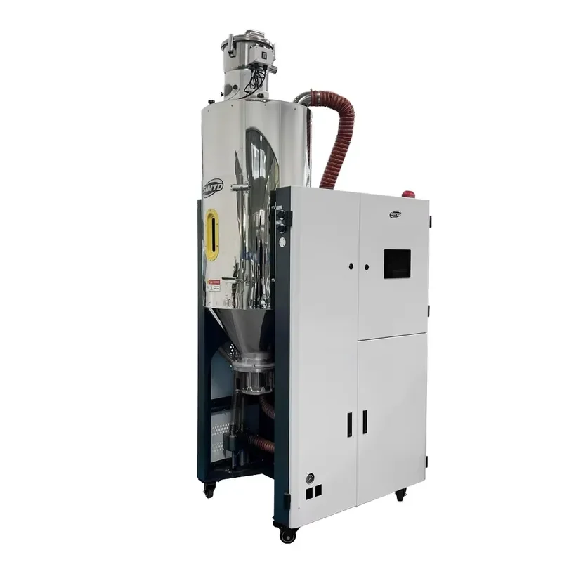 Three-in-one 200kg dryer for efficient plastic drying and dehumidification