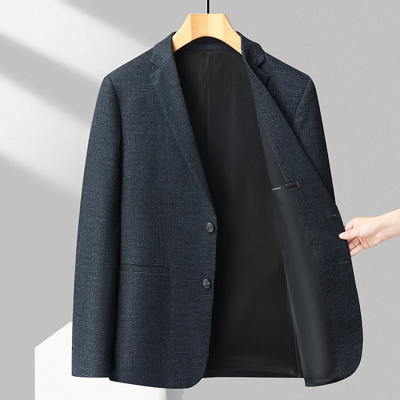 

1-H18 and Winter Men's Young and Middle-aged Business Suit Men's Casual Fashion Winter Single-Western Suit Jacket