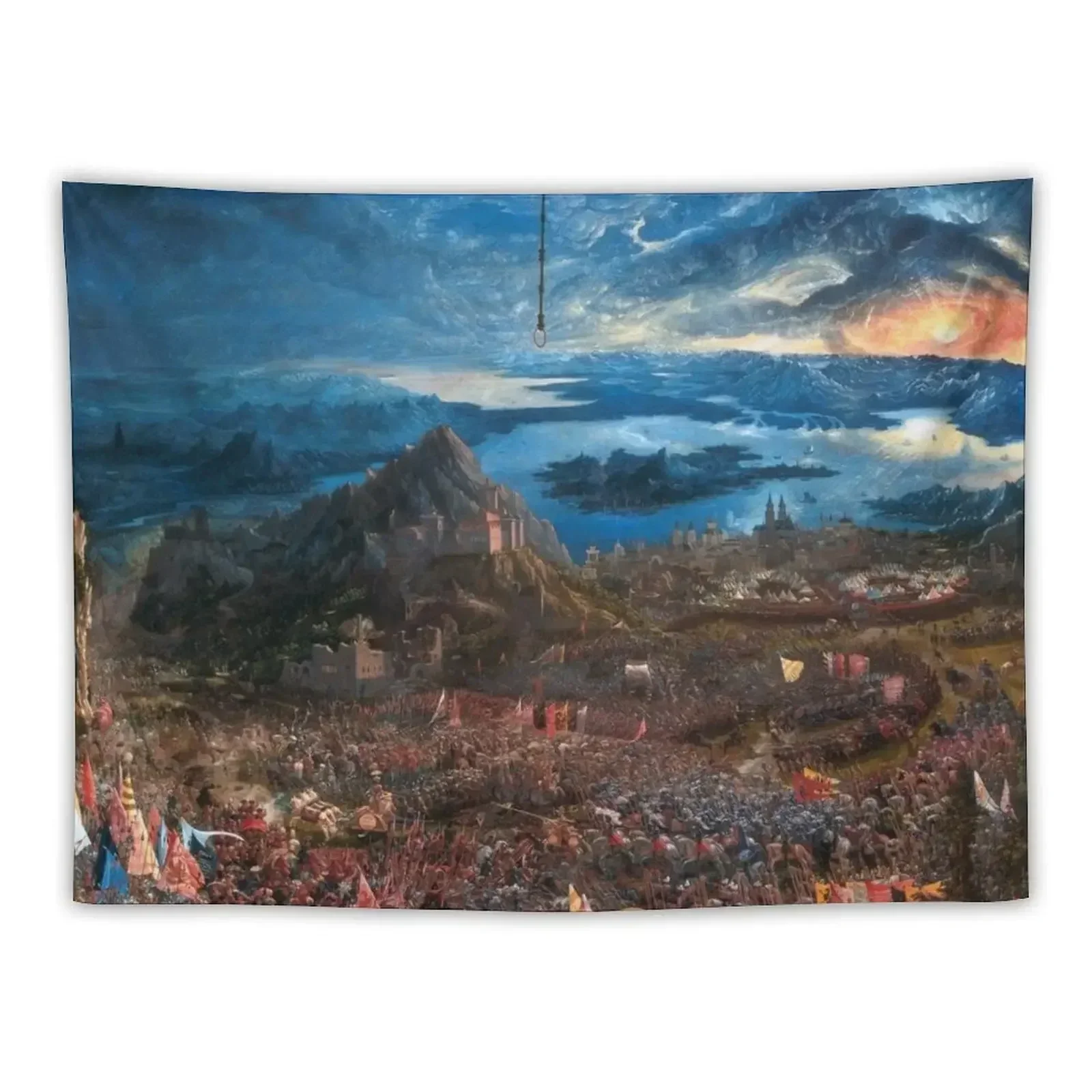 Fine Art: Albrecht Altdorfer - Battle Of Issus Tapestry Art Mural Wall Decor Tapestry