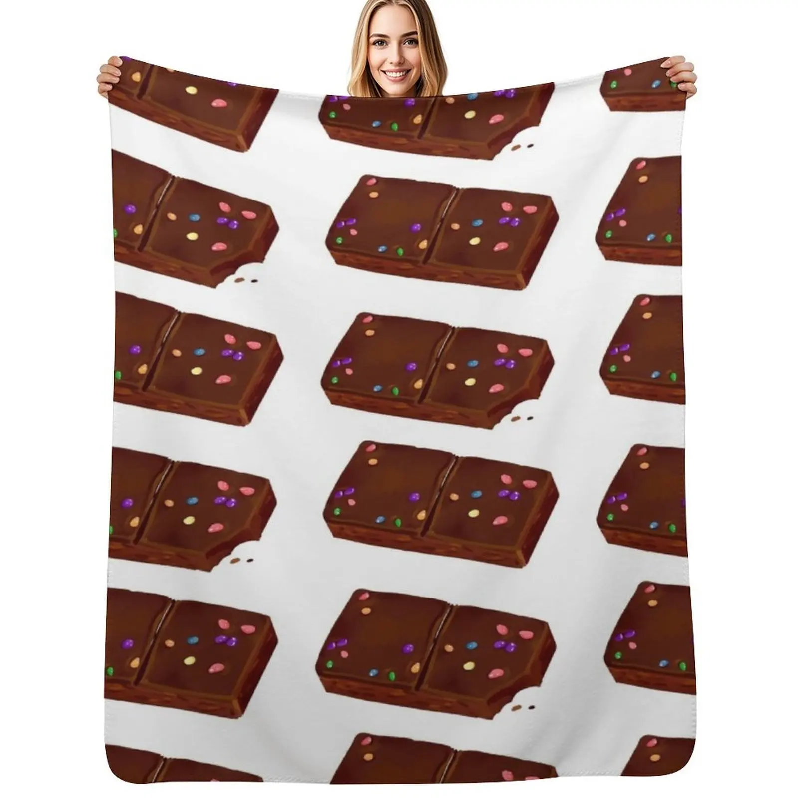 cosmic brownie pattern Throw Blanket Ultra Plush Cozy Blanket for Napping Sleeping
