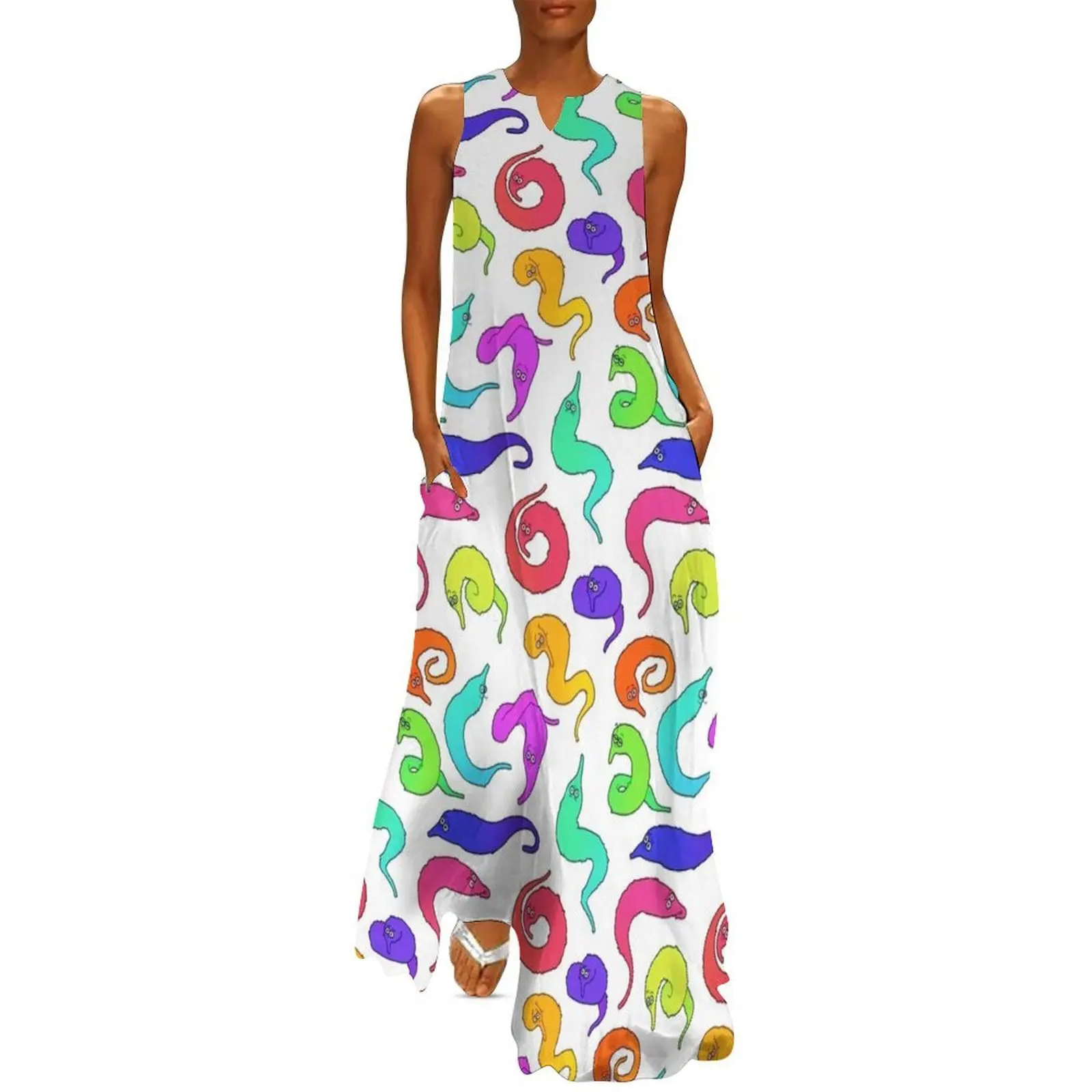 

Oh, Worms on a String Long Dress Party dresses Women's clothing summer clothes for women