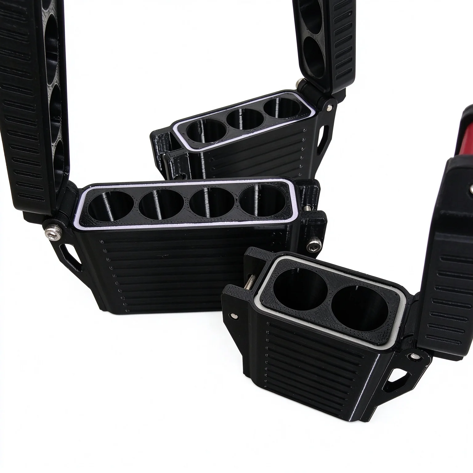 Portable Waterproof AA Battery Storage Box Outdoor Battery Holder Case for Camping Emergency Flashlight