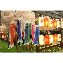 Japanese Style Cartoon Fish Sock Flag Color Windsock Carp Koinobori Gift Fish Wind Streamer Cosplay Party Decor Anime Accessory