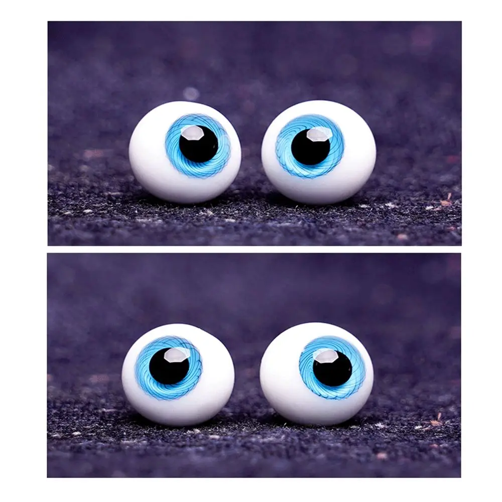 6mm 8mm 10mm 12mm 14mm Blue Black Glass Eyes Eyeball For BJD Doll DIY Doll Making Crafts Accessories Safety Animal Toy