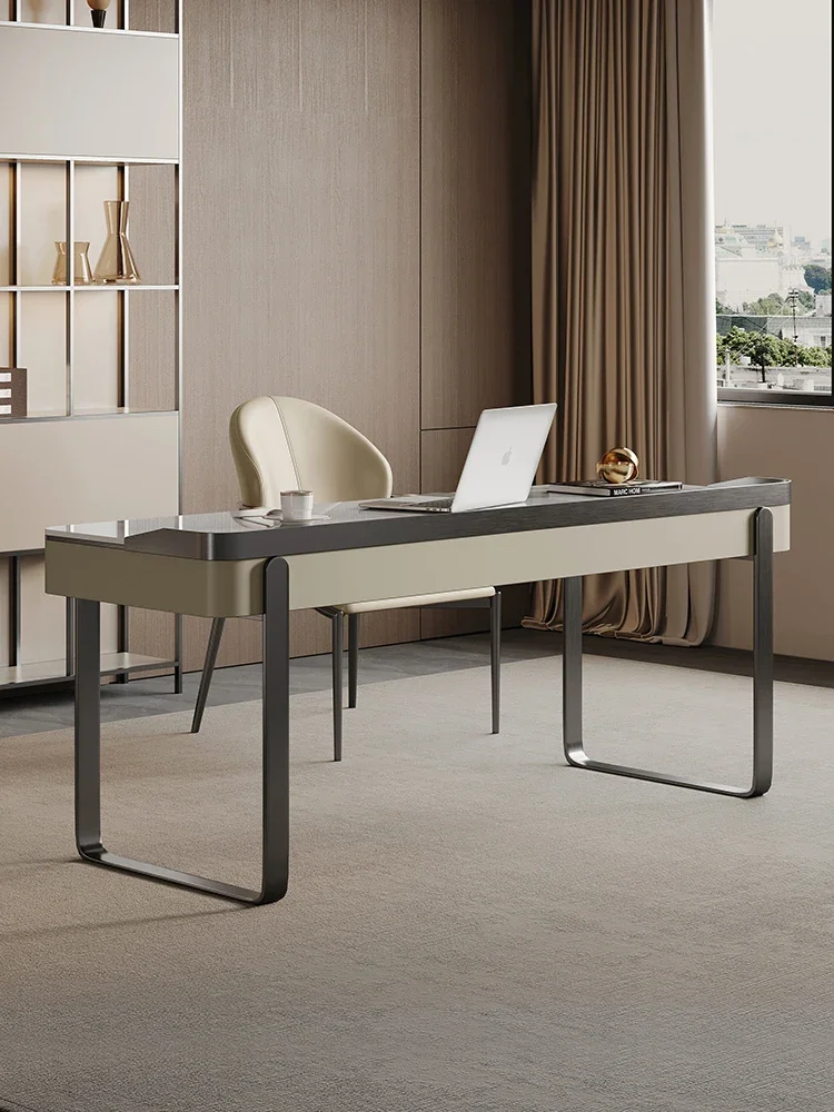 Light Luxury Computer Desk Desktop  Stone Plate Desk Bedroom Desk