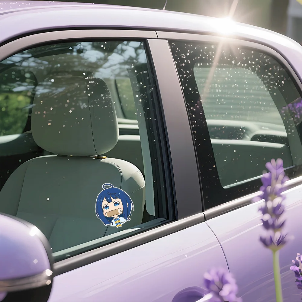 Body Fuel Cap Windshield Stickers Too Many Losing Heroines Anna Yanami Funny Cartoon Decals Car Window Decor Vinyl Film Stickers