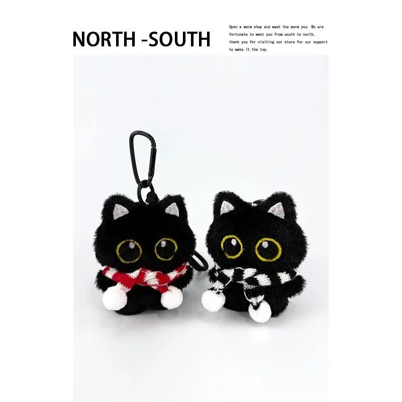

Cute Black Cat Plush Toy Doll Small Pendant Keychain Backpack Pendant Plush Toy Doll For Boy Girl Brithday Gifts Customized