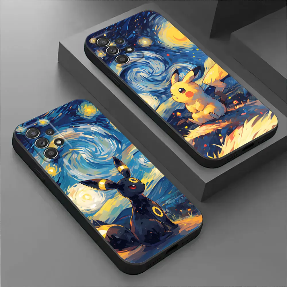 

Umbreon Pikachu Gengar Pokemons Sky Phone Cover Galaxy A56 Case For Samsung A55 A36 A26 A35 A34 A54 A52 A73 A72 A42 A32 A33 Case
