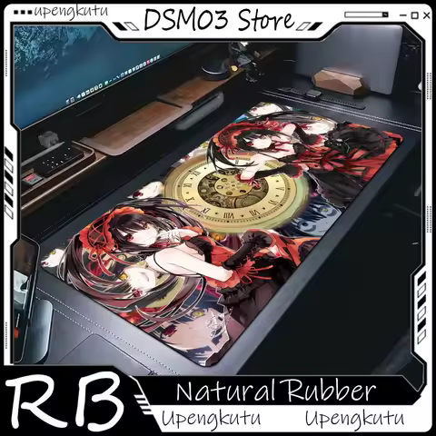 Tokisaki Kurumi Mousepad 90x40cm Big Keyboard Mat Table Mat Students Gamer Desktop Mousepad Gaming Mouse Pad for PC Mouse