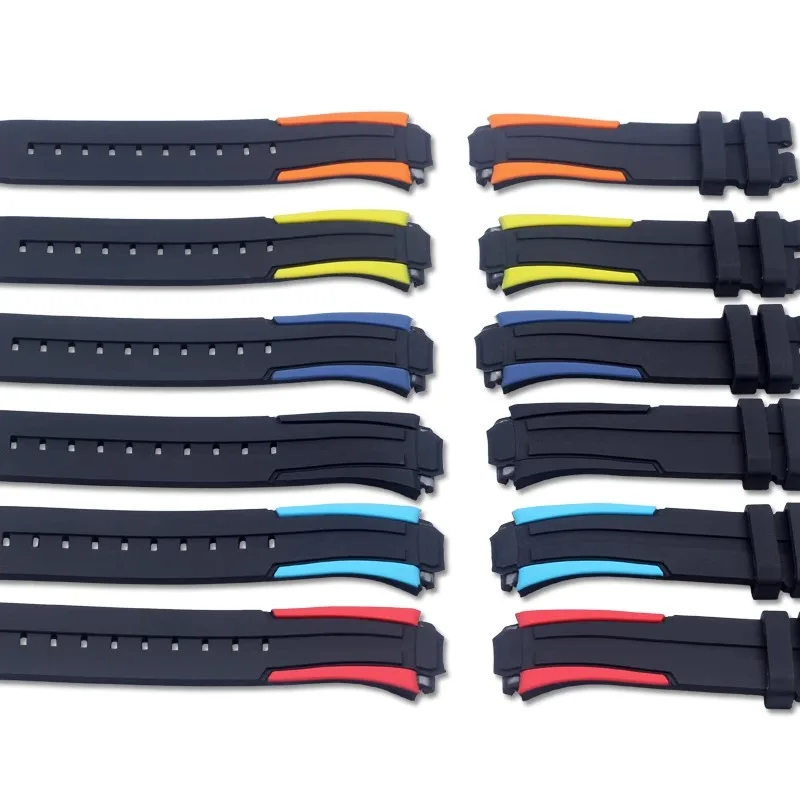 High Quality Silicone Watch Strap Suitable for Tissot 1853 Bicycle Racing Series T111.417 Men\'s Sports Watchband 18mm Bracelet