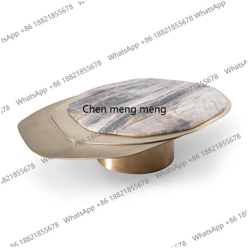 

Creative Light Luxury Coffee Table Special-shaped Irregular Marble Coffee Table
