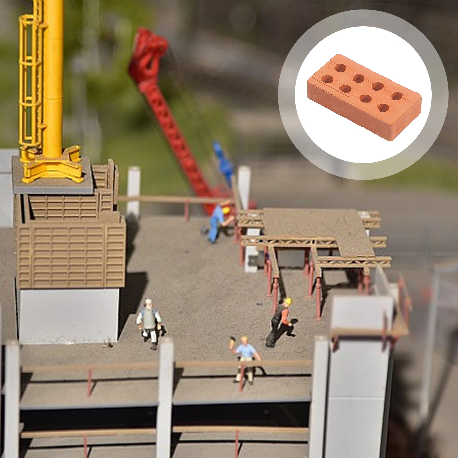 50 Pcs Landscape Bricks Architecture Hole Kids Bricks For Landscaping Craft Outdoor Furniture Accessory