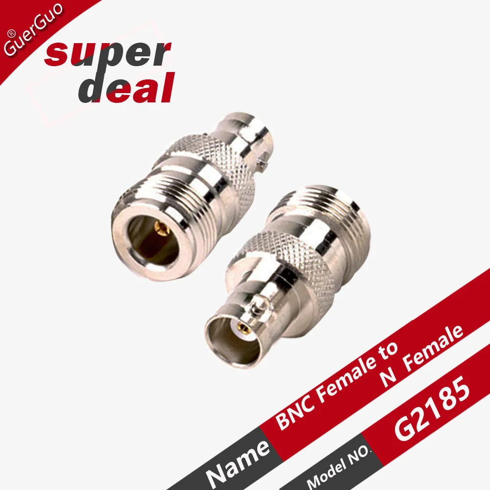 1PC RF Coaxial Adapter N Female Jack Connector to BNC Female Jack Copper