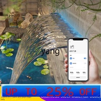 CX  plus Colored Lights with Frequency Conversion Pump Stainless Steel Waterfall Outlet Landscaping Fish Pond Landscape