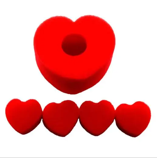 Sponge Hearts Magic Classical Comedy close-up stage card magic trick / wholesale 1set= one big heart + four small heart  YH1073