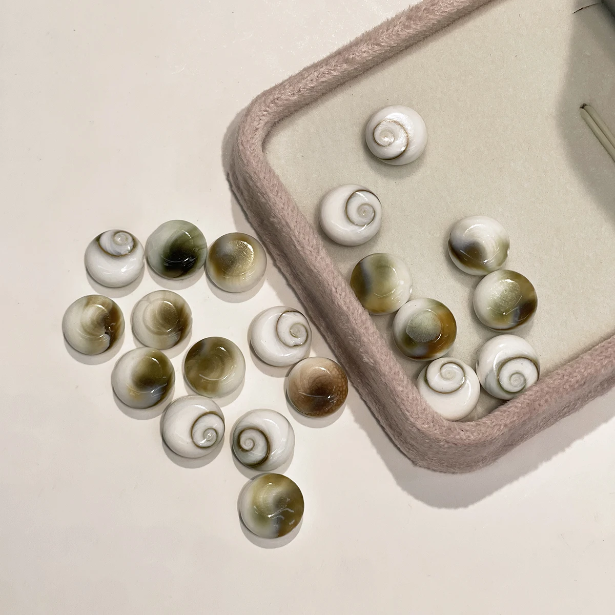 10Pcs DIY Loose Beads The Mother Of Pearl Conch Beads For Jewelry Making DIY Necklace Bracelet Earrings Chains Accessory
