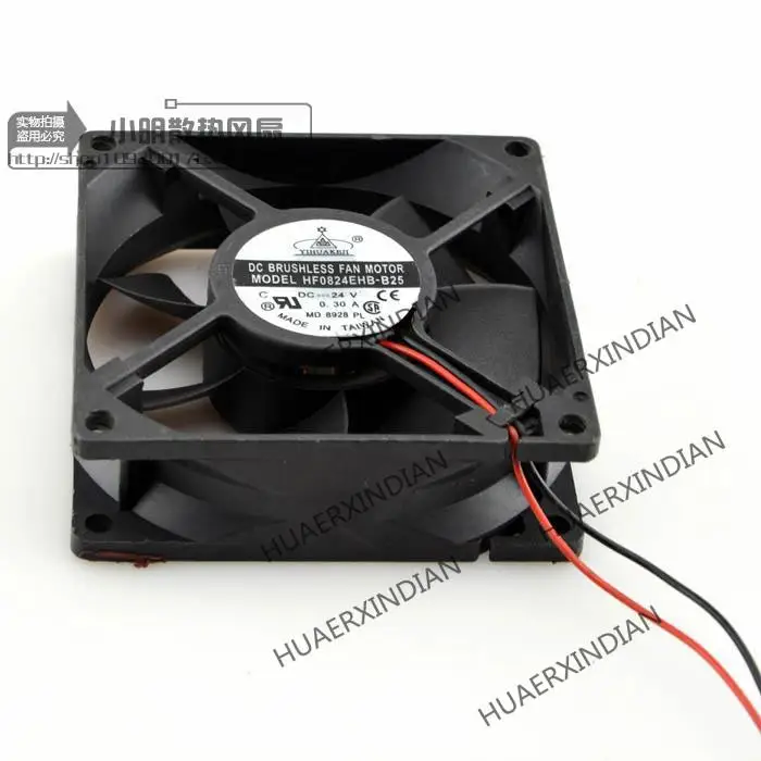 Nova HF0824EHB-B25 8cm 8025 24v 0.30A Kit de Montagem do Ventilador de Refrigeração